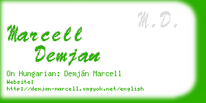 marcell demjan business card
