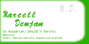 marcell demjan business card